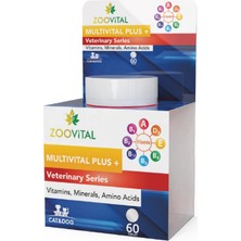 Zoovital Multivital Plus Kedi ve Köpek Güçlü Vitamin ve Mineral Desteği Tablet