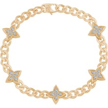 Ema Jewellery Taşlı Yıldız Gurmet Bileklik