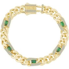 Ema Jewellery Yeşil Taşlı Gurmet Bileklik