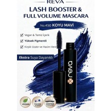 Reva Lash Booster & Full Volume Color Mascara -Tam Hacim & Uzatan Renkli Maskara Koyu Mavi 450