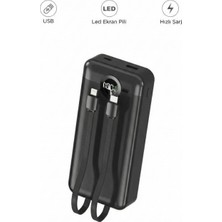 Başkenttekno 20000MAH 2 Çıkışlı Taşınabilir Pd 22.5W Hızlı Şarj Dijital Göstergeli Powerbank