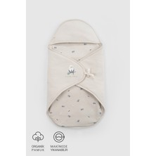Little Gusto Organik Pamuk Hastane Çıkış Kundağı Bej Little Farm