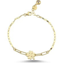 Seval Kuyumculuk Altın Yonca Bileklik