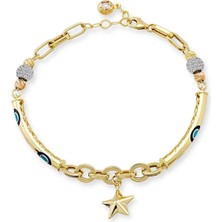 Seval Kuyumculuk Yıldız Detaylı Mineli Bileklik