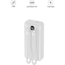 Başkenttekno 20000MAH 2 Çıkışlı Taşınabilir Pd 22.5W Hızlı Şarj Dijital Göstergeli Powerbank