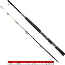 Captain 1434 Morfose Boat 2 Parça Tekne Kamışı 15LBS Atar