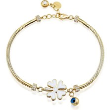 Seval Kuyumculuk Mineli Yonca Bileklik