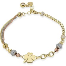 Seval Kuyumculuk Üç Renkli Yonca Bileklik