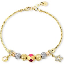 Seval Kuyumculuk Yıldız Charmlı Altın Bileklik