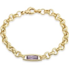 Seval Kuyumculuk Renkli Taşlı Altın Bileklik