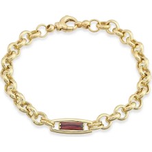 Seval Kuyumculuk Renkli Taşlı Altın Bileklik