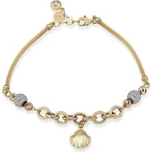 Seval Kuyumculuk Istiridye Detaylı Bileklik