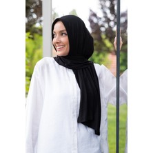 ELANS Penye Hazır Pratik Şal Eşarp Siyah