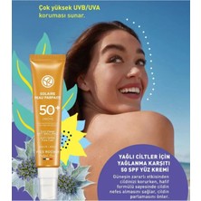 Yves Rocher Parlama Karşıtı Vegan Yüz Güneş Kremi - Anti-Shine Mat Etki 40 ml
