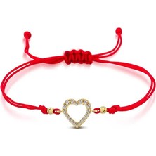Ema Jewellery Altın Kalp Taşlı Bileklik