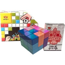 PlayZen Manyetik Küp Zeka Oyunu – 3D Eğitici Yapı Blokları, Güçlü Mıknatıslı Akıllı Puzzle Oyuncak
