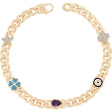 Ema Jewellery Anne Çocuk Yonca Gurmet Altın Bileklik