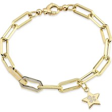 Seval Kuyumculuk 2 Renk Mineli Altın Bileklik