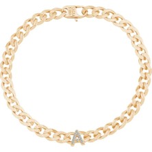 Ema Jewellery Taşlı Harfli Gurmet Bileklik