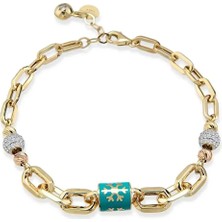 Seval Kuyumculuk Kar Tanesi Mineli Altın Bileklik