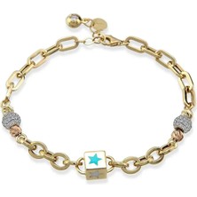 Seval Kuyumculuk Yıldız Mineli Altın Bileklik