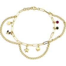 Genola Gxö Koleksiyonu Altın Tasarım Bileklik