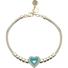 Seval Kuyumculuk Kalpli Mineli Altın Bileklik