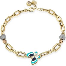 Seval Kuyumculuk Kelebek Mineli Bileklik