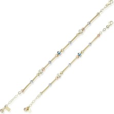 Ema Jewellery Anne Çocuk Mineli Ikili Set Altın Bileklik