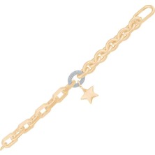 Ema Jewellery Italyan Tasarım Yıldız Altın Bileklik