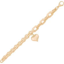 Ema Jewellery Italyan Tasarım Kalp Altın Bileklik