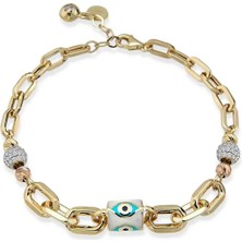 Seval Kuyumculuk Göz Mineli Altın Bileklik