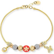 Seval Kuyumculuk Kelebek Charmlı Altın Bileklik