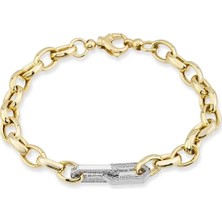 Seval Kuyumculuk Taş Detaylı  Zincir Bileklik