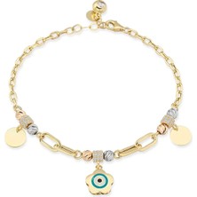 Seval Kuyumculuk Mineli Charmlı Bileklik