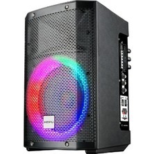 Hepu HP-980 Partybox Sarjlı Mikrofonlu Bluetooth 8” 60W Hoparlör