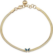 Seval Kuyumculuk Kelebekli Balıksırtı Altın Bileklik