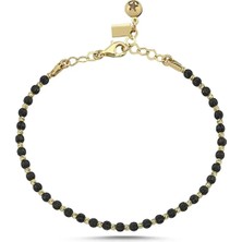 Seval Kuyumculuk Siyah Dorikalı Bileklik