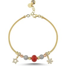 Seval Kuyumculuk Charmlı Altın Bileklik