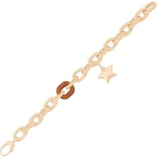 Ema Jewellery Italyan Tasarım Yıldız Sallantılı Altın Bileklik