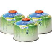 Nurgaz 230 Gr Vidalı Kartuş 3'lü Set