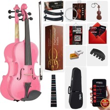 Midex HGA34PİNK-TYS Pembe 3/4 Çocuk Kemanı Full Set (10-13 Yaş İçin) 