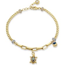 Seval Kuyumculuk Kaplumbağalı Altın  Bileklik