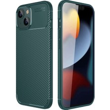 Die Grup  Iphone 14 Kılıf Auto Focus Karbon Kapak - Koyu Yeşil