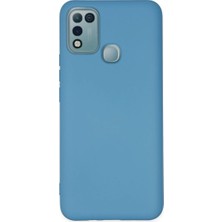 Die Grup  Infinix Hot 10 Play Kılıf Nano Içi Kadife Silikon - Mavi