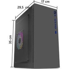 Aztech AZTB02600 Tıtan 600W SİYAH USB 2.0 Micro Atx Kasa