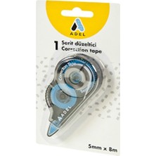 Adel Düzeltici Şerit 5 mm x 8 mt Mavi Renkli Ofis Araç Gereçleri İçin 1 Parça
