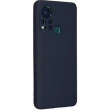 Die Grup  Infinix Hot 11S Kılıf Nano Içi Kadife Silikon - Lacivert