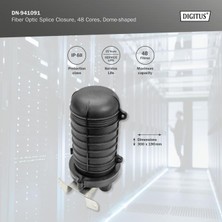 Digitus 48’li Yer Altı Fiber Optik Ek Kutusu, Ek Tüpü