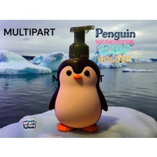 Mays 3D Studio Penguen Tasarımlı Köpük Sabunluk / Sıvı Sabun Dispenseri – Dekoratif Banyo & Mutfak Aksesuarı